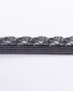 Резинка ажурная серый 11мм 76% полиамид/24% эластан арт. ПРС-2681-14-ПРС0046352