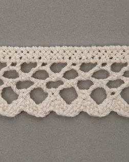 Тесьма вязаная ажурная бежевый 18мм хлопок арт. ПРС-2830-2-ПРС0050091