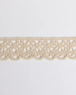 Тесьма вязаная ажурная бежевый 25мм хлопок арт. ПРС-2831-2-ПРС0050093