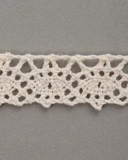 Тесьма вязаная ажурная бежевый 15мм хлопок арт. ПРС-2801-2-ПРС0050147