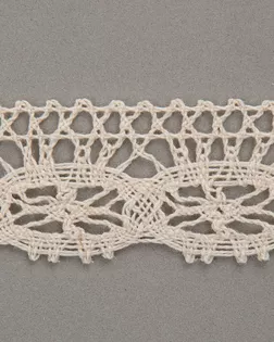 Тесьма вязаная ажурная бежевый 20мм хлопок арт. ПРС-2849-2-ПРС0050185