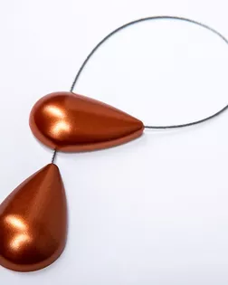 Подхват шторный с магнитом терракотовый 25см пластик/металл арт. ПРС-2947-1-ПРС0051042