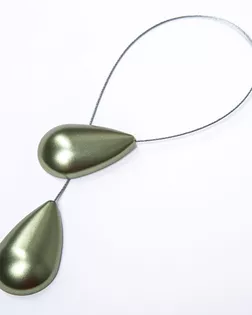 Подхват шторный с магнитом хаки 25см пластик/металл арт. ПРС-2947-4-ПРС0051045