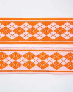 Тесьма жаккардовая голубой 25мм 100% полиэстер арт. ПРС-2988-1-ПРС0005164