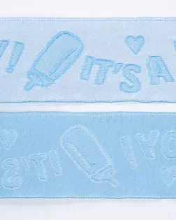 Тесьма жаккардовая голубой 28мм полиэстер арт. ПРС-3257-1-ПРС0005280