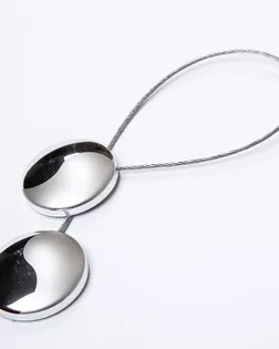 Подхват шторный с магнитом хром 45мм металл/пластмасса арт. ПРС-3674-1-ПРС0055010