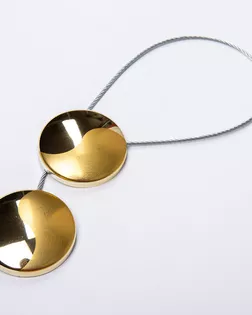 Подхват шторный с магнитом золото 45мм металл/пластмасса арт. ПРС-3674-2-ПРС0055011