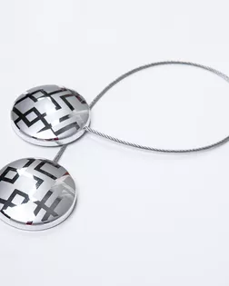 Подхват шторный с магнитом хром 45мм металл/пластмасса арт. ПРС-3676-1-ПРС0055015