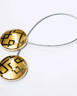 Подхват шторный с магнитом золото 45мм металл/пластмасса арт. ПРС-3676-2-ПРС0055016