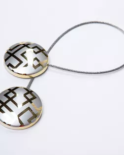 Подхват шторный с магнитом золото/хром 45мм металл/пластмасса арт. ПРС-3677-1-ПРС0055017