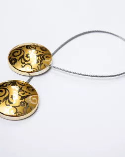 Подхват шторный с магнитом золото 45мм металл/пластмасса арт. ПРС-3680-2-ПРС0055025