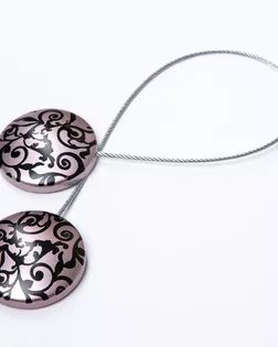 Подхват шторный с магнитом медь 45мм металл/пластмасса арт. ПРС-3681-4-ПРС0055032