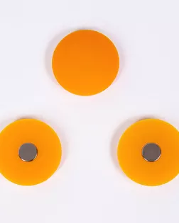 Магнит шторный оранжевый матовый 35мм пластмасса арт. ПРС-3689-3-ПРС0055089