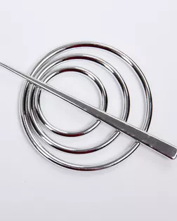 Подхват шторный никель 90мм пластмасса арт. ПРС-3690-1-ПРС0055091