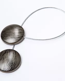 Подхват шторный с магнитом латунь/черный 45мм металл/пластмасса арт. ПРС-3693-2-ПРС0055106