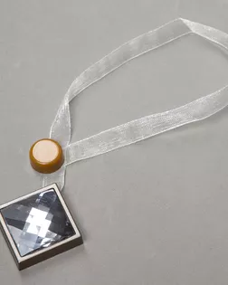 Подхват шторный с магнитом латунь/прозрачный 30х30мм пластмасса/акрил арт. ПРС-3700-1-ПРС0055129