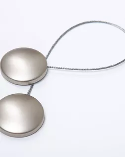 Подхват шторный с магнитом матовая сталь 45мм металл/пластмасса арт. ПРС-3706-1-ПРС0055143