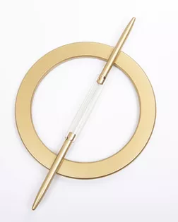 Подхват декоративный матовое золото 120мм пластмасса арт. ПРС-3800-1-ПРС0006138