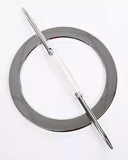 Подхват декоративный хром 120мм пластмасса арт. ПРС-3800-3-ПРС0006142