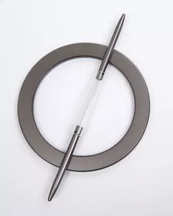 Подхват декоративный серый 120мм пластмасса арт. ПРС-3800-5-ПРС0006162