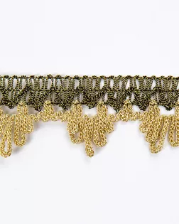 Тесьма металлизированная золото/черный 27мм люрекс арт. ПРС-3956-1-ПРС0007064