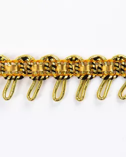 Тесьма металлизированная золото 15мм метанит арт. ПРС-3958-1-ПРС0007071