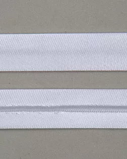 Бейка вискоза белый 14мм 100% вискоза арт. ПРС-4009-1-ПРС0008002