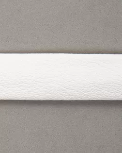 Бейка кожзам белый 14мм полиуретан дублированный арт. ПРС-564-9-ПРС0008121