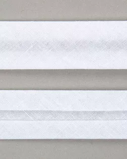 Бейка хлопок белый 20мм 100% хлопок арт. ПРС-4019-2-ПРС0008384