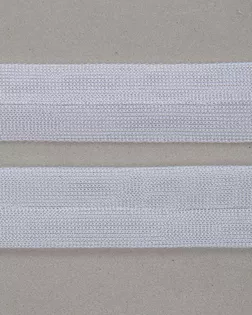 Бейка трикотажная белый 15мм 100% полиэстер арт. ПРС-4026-2-ПРС0008429