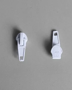 Бегунок-автомат белый тип7 DA металл арт. ПРС-3-1-ПРС00-00000022