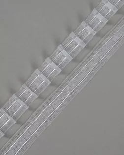 Тесьма шторная 1:2.0 20мм 100% полиэстер 50м арт. ПРС-135-1-ПРС0010235
