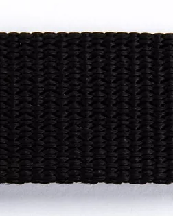 Лента стропа черный 30мм 100% полипропилен арт. ПРС-142-5-ПРС0010278