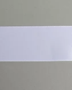 Лента атласная белый 50мм 100% полиэстер арт. ПРС-551-2-ПРС0015239