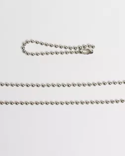 Цепочка-биркодержатель никель 100мм металл арт. ПРС-890-2-ПРС0002220