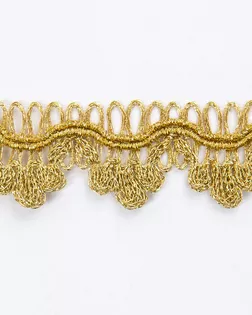 Тесьма металлизированная золото 17мм люрекс арт. ПРС-899-3-ПРС0023043