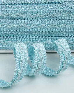 Тесьма отделочная голубой 15мм вискоза арт. ПРС-961-22-ПРС0023553