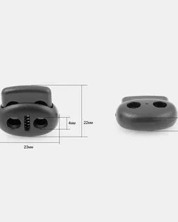 Зажим пластмассовый черный пластмасса арт. ПРС-982-1-ПРС0002397