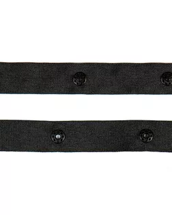 Кнопка на тесьме черный 1/20шт пластмасса/полиэстер арт. ПРС-1039-1-ПРС0002629