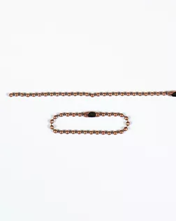 Цепочка-биркодержатель темная медь 100мм металл арт. ПРС-890-4-ПРС0032222