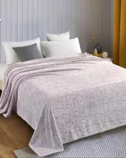 Велсофт стриженный, ш.205см, пл.270гр/м, рис. Зайцы розовые арт. ВСФТ-583-1-Б00232.013