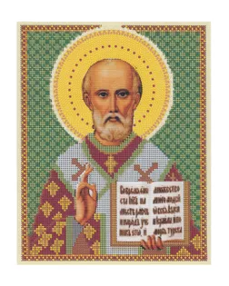 Рис. на ткани "Св. Николай Угодник" арт. ПВБ-41-1-16831