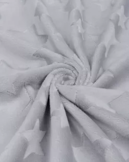 Вельбоа DTY VELBOA WITH BRUSHED 220GSM 180СМ STAR grey (звезды серые) арт. ТК10-5-5-ВЛ-01-025-СР