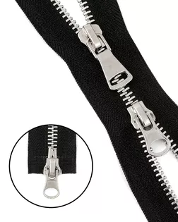 Молния металл Т5 2зам. 90см (черный) 10шт арт. ММК-281-1-37978