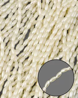 Бусы жемчуг р.0,4х0,8см 500гр ~9000шт арт. БЖН-2-1-42561.001