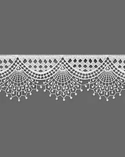 Кружево плетеное ш.5,5см 18,28м (белый) арт. КП-383-1-34734