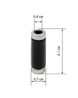 Наконечник металл р.0,7х2,1см (50шт) арт. НМ-49-1-43688