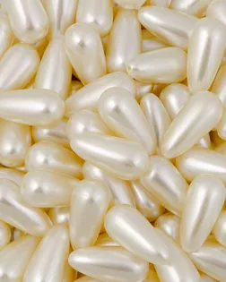 Бусы под жемчуг р.1х2,2см ~100шт арт. БЖР-63-2-40875.002