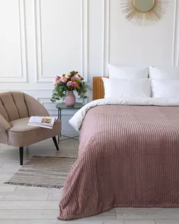 Покрывало 200*220 Happy Family велсофт Волна г/к №91 пудровый арт. ТДИВН-5292-1-ТДИВН0143385