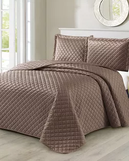 Покрывало 220*240 Браво + 2нав 50*70 м2004 коричневый 7010-07 арт. ТДИВН-6453-1-ТДИВН0151712